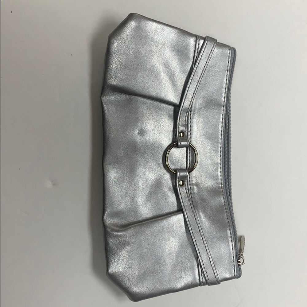 Lancôme metallic clutch